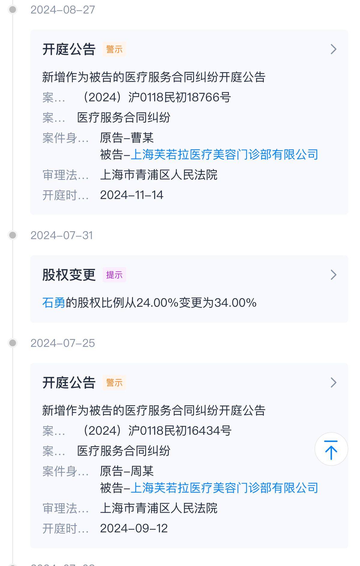 鼻子做歪投诉多，上海芙若拉医疗美容曾涉百万医疗事故